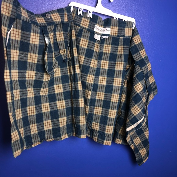 Special 70’s Vintage Plaid Skirt, Size 7/8, Blue Tan and Brown - Picture 6 of 9